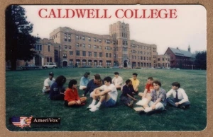 Caldwell College (Photo of Buildings, & Students On Lawn) SPECIMEN Phone Card - Picture 1 of 1