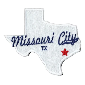 Missouri City TX mit Staatslogo gestickt Bügelbild Patch - Bild 1 von 2