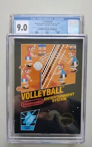 NES VOLLEYBALL 5 SCREW CIB & GRADED 9.0 Very Rare & FREE SHIP! - Picture 1 of 2
