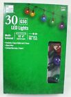 Home Accents 30 Lights G50 LED Christmas Lights Multi Color 19 Feet Long Patio