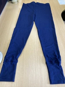 100% Cotton NAVY Long Johns no fly Underwear Leggings SIZE SMALL BNIP - Picture 1 of 3