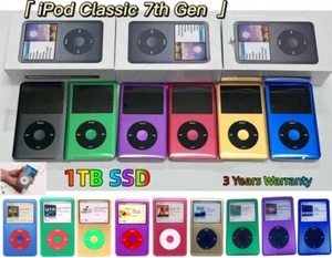 🍎NEW Apple iPod Classic 7th Gen 2TB SSD Flash Custom Sealed - ALL Colors BOX✅ - Picture 1 of 52
