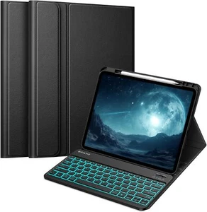 7 Color Backlight Keyboard Case for iPad Pro 13-inch (M4) 2024 Soft TPU Cover - Picture 1 of 11