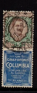 Francobolli pubblicitari Grafofono Columbia lire 1 usato - Imagen 1 de 1