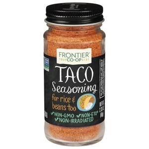 Frontier Nat Prod Co-Op Taco Seasoning Blend 1 Each 2.33 Oz Organic Powder - Picture 1 of 7