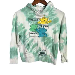 Disney Parks Toy Story Land Aliens Green Tie Dye Hoodie Youth 9/10 - Picture 1 of 8