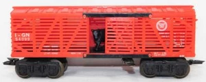 Marx 54099 Missouri Pacific Lines Operating Cattle car w/ cow stock 1956 IGN O - Picture 1 of 11