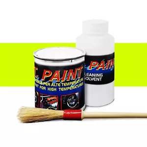 Vernice per Pinze Freni Alte Temperature Giallo Fluo 100 ml per Auto - Picture 1 of 9