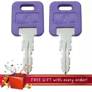 1 Pair (2 keys) Global Link Precut Key Coded G303 RV Camper Keys - Picture 1 of 2