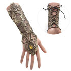 Gothic Steampunk Lace Cuff  Fingerless Glove Arm Warmer Bracelet Black G hz ❤TH