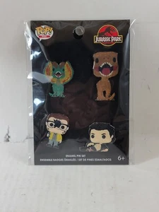 Juego de 4 prendedores esmaltados Funko Pop Parque Jurásico... Nuevo - Imagen 1 de 8