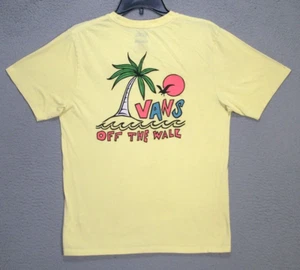 Vans Shirt Youth Extra Large Yellow Graphic Streetwear Skate Short Sleeve Unisex - Picture 1 of 10
