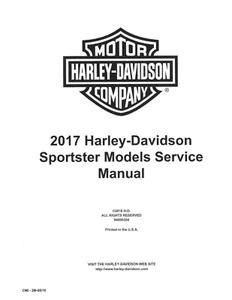 Printed Service Repair Work Shop Manual 2017 Harley Davidson XL883R Roadster - Picture 1 of 15