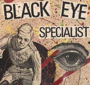 Mixed Media Collage By Pete Reilly THR 9” x 7” Framed Black Eye Specialist - Picture 1 of 3