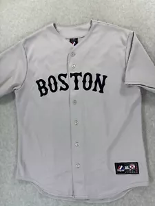 Boston Red Sox Majestic Stitched Baseball Jersey (Men's Large) #31 Lester - Gray - Picture 1 of 12