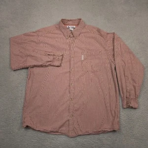 Columbia Sportswear Button Down Plaid Shirt Mens XL Red Gingham Long Sleeve - Picture 1 of 10