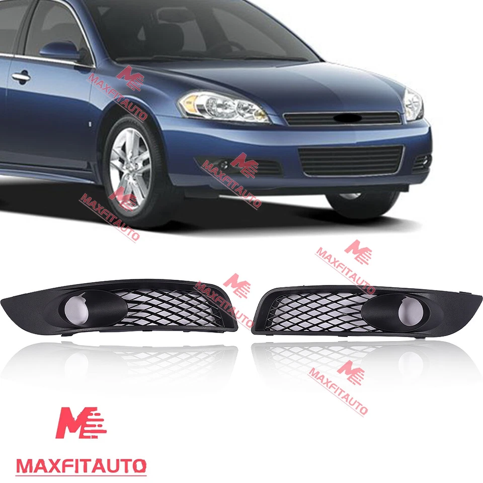 Fits Chevrolet Impala 2006-16 &Impala Limited 14-16 Fog Light Covers Bezels Pair Foto 1 de 4