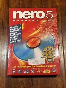 Nero 5 Burning ROM CD Writing Software Version 5.5 PC 2001 - New & Complete!