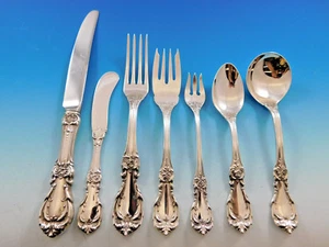 Burgundy by Reed & Barton Sterling Silver Flatware Set Service 58 Pieces - Picture 1 of 7