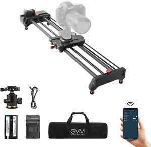 GVM 32"/80Cm Wireless Camera Slider Motorized Video Rail Slide with Shockproof S - Picture 1 of 7