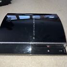 !!look!! Sony Playstation 3 Black Ps3 60gb Backwards Compatible Tested