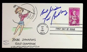 Pat Bradley Mujer Golfista Firmada 1981 FDC Cubierta Babe Zaharias Cachet - Imagen 1 de 1