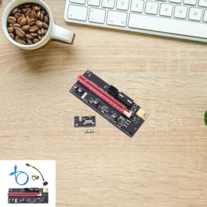 PCIE Adapter Card to Gpu Riser Cable 1X 16X Graphics Durable Extension - Afbeelding 1 van 12