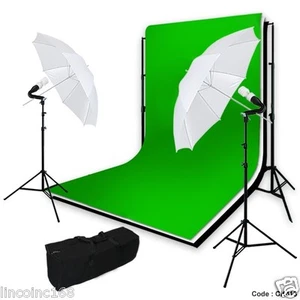 Linco Studio Photography Umbrella Lighting W/ Background Support Kit Carry Case - Picture 1 of 10