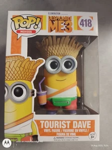 Funko Pop! Movies Tourist Dave Despicable Me 3 Minions Vinyl Figure #418 - Picture 1 of 6