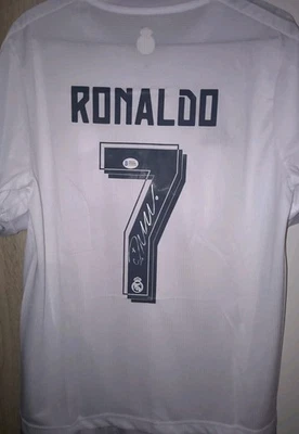 Cristiano Ronaldo Autogramm CR7 Handsigniertes Trikot Real Madrid COA Portugal - Bild 1 von 4