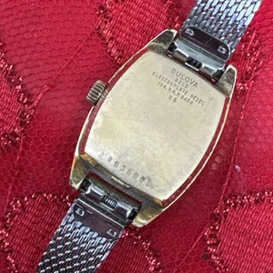 VINTAGE 10 K rgp GOLD BULOVA ACTUTRON WATCH SEE PICTURES - Picture 1 of 5