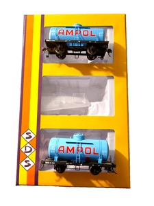 SDS MODELS (2) VICTORIAN RAILWAYS "OT" TANK WAGONS "AMPOL" #506/509 HO Scale EC - Picture 1 of 11