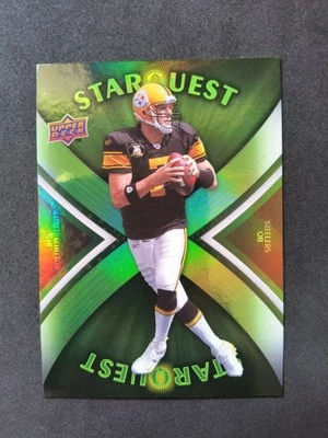 Ben Roethlisberger - 2008 Upper Deck Football Starquest - Rainbow Green SQ4 Foto 1 de 2
