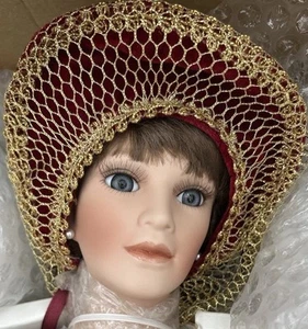 Alberon Puppe Anne of Cleves Porzellan neu in Box nie ausgepackt Echtheitszertifikat Vintage 134/3000 - Bild 1 von 23