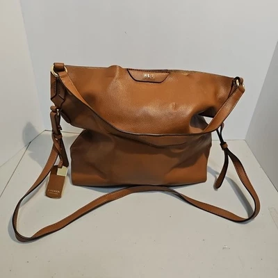 Lauren Ralph Lauren Brown Leather Shoulder Bag /Tote Bag - Image 1 of 4