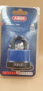 ABUS AQUASAFE 70IB 70IB/45 MARINE GRADE PADLOCK + 2 KEYS QUALITY PADLOCKS - Picture 1 of 6