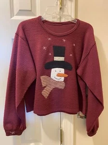 Girls Snowman LS Top - Picture 1 of 2