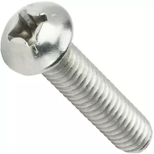 4-40 x 1/2" Phillips Round Head Machine Screws Stainless Steel 18-8 Qty 1000 - Picture 1 of 7