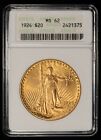 1924 $20 Saint-Gaudens Gold Double Eagle - Looks 63+ Soapbox ANACS MS 62 - G2197