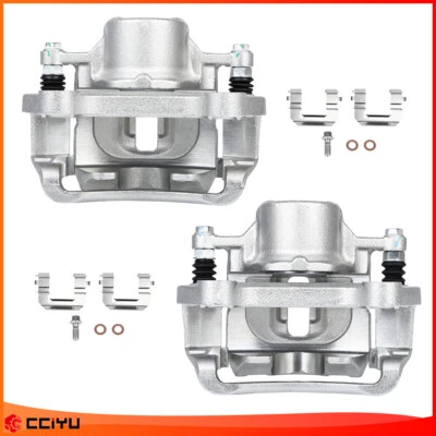 Front Disc Brake Calipers w/ Bracket Left Right For 2010-2016 Buick LaCrosse - Image 1 of 4