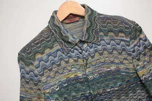 Missoni Vintage Abstraktes Strickshirt Made In Italy WNS 38 - Bild 1 von 7