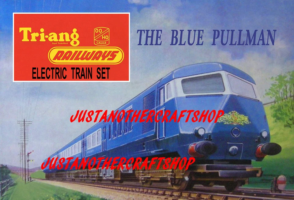 Triang Hornby Railways The Blue Pullman 1964 Poster A3 Size Advert Shop Sign - Image 1 of 1