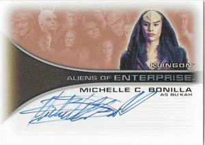 Star Trek Enterprise Season 1 - AA13 Autograph Michelle C. Bonilla Bu'kaH Auto - Picture 1 of 1