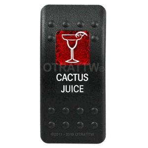 OTRATTW Carling Technologies Contura II Rocker Switch, CACTUS JUICE, RED LENS - Picture 1 of 6