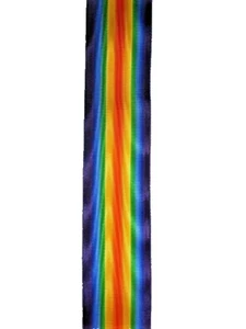 6" of Watered Poly better quality WW1 British Victory Medal Ribbon - Picture 1 of 2