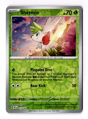 Shaymin 013/162 Sv05: Temporal Forces Reverse Holo - Image 1 of 3