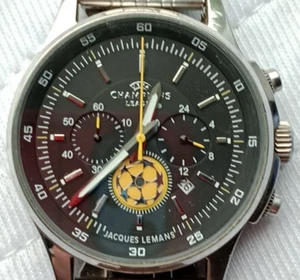 🌟JACQUES LEMANS U-32 UEFA CHAMPIONS LEAGUE Watch. Chronograph. EURO 2012🌟 - Picture 1 of 18