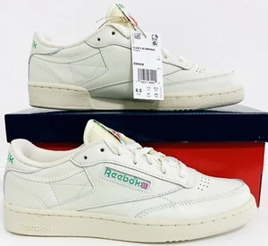 Reebok Club C 85 para hombre talla vintage (10,5) corte tiza/verde DV6434 NUEVO EN CAJA - Imagen 1 de 4