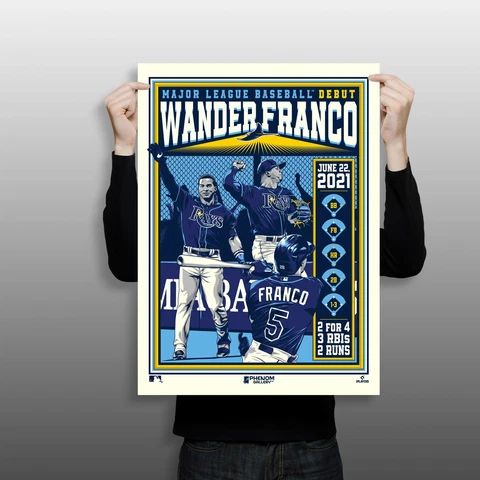 Phenom Gallery Tampa Bay Rays Wander Franco Serigraph Print (Printer Proof) Cover