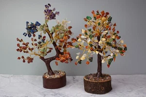 Chakra Crystal Tree, Tree of Life Reiki 200-500 Gemstone Healing Spiritual Gift - Picture 1 of 25